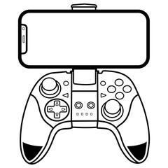 Video game controller illustration, gaming quotes design (3)