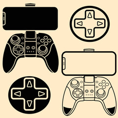 Video game controller illustration, gaming quotes design