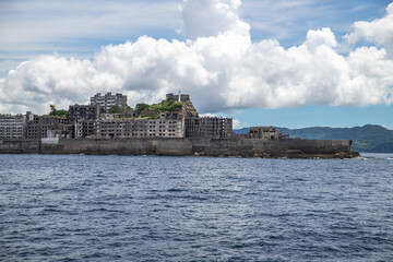 Fototapeta na wymiar 長崎県　軍艦島（端島）の風景 
