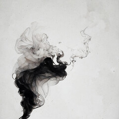 Fototapeta premium White background with smoke