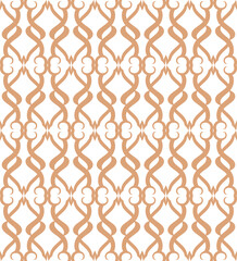 Golden ornamental seamless pattern for decor, print, wallpaper, background