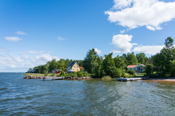 Fototapeta premium View from Laxhall at Torsö, Sweden
