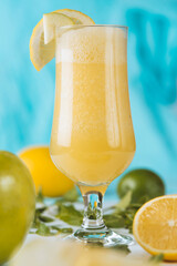 Natural juice from fresh fruit. Delicious and healthy drink