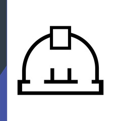 construction helmet, web icon, isolated icon on white background, construction, repair, construction tools