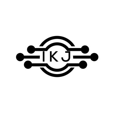 IKJ letter logo. IKJ  best white background vector image. IKJ Monogram logo design for entrepreneur and business.	
