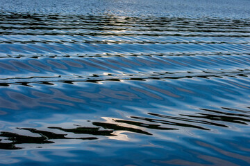Waves on water surface