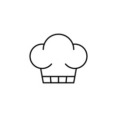 Chef Hat line art icon design template vector illustration