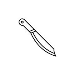 Knife line art icon design template vector illustration