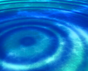 Epicenter, hurricane, vortex concept. Glowing blue spiral. science fiction type abstract background. 3D rendering.
