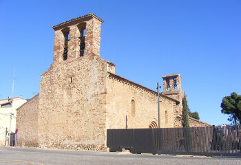 Old city buildings in Terrassa, Spain 