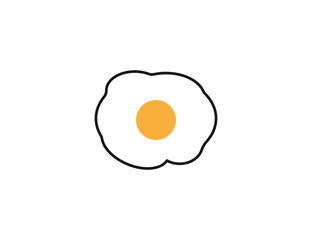 Egg, chicken, food icon. Vector illustration.