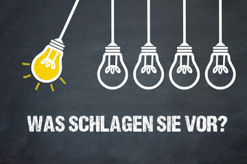 Fototapeta premium Was schlagen Sie vor?