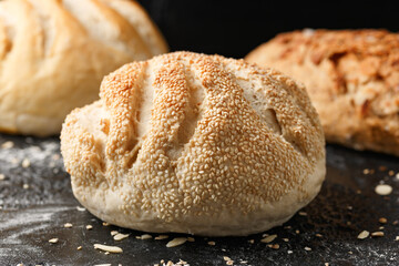Fresh Homemade different types of fresh bread