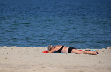 Summer time beach sea