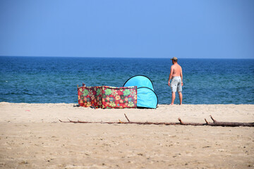 Summer time beach sea