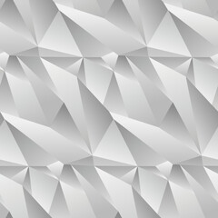 Low Polygon Triangle Vector Seamless Pattern