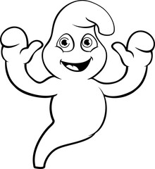 Ghost Halloween Cute Cartoon Character