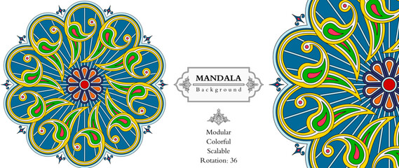 Mandala frame persian iranian arabic turkish islamic hindi indian tibetan traditional colorful vector pattern texture vintage ornate retro elegant ornamental borders frames floral ornaments tazhib 19