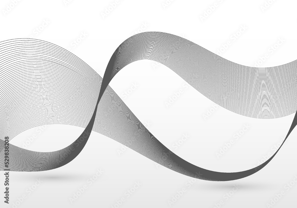 Poster abstract lines pattern design decorative artwork. simple swirl wavy design decorative background.