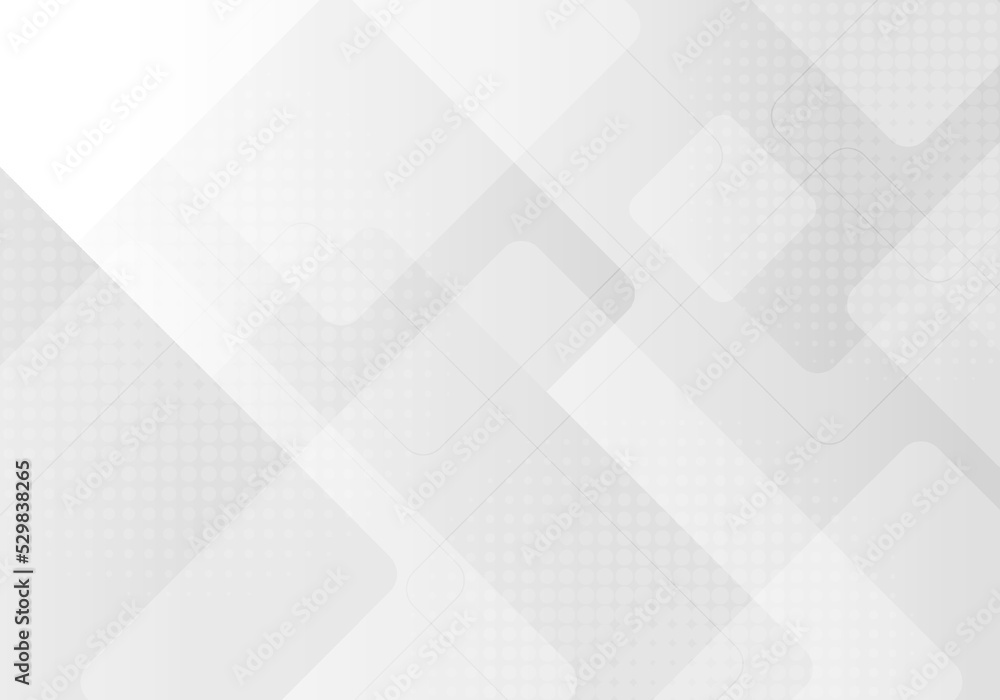 Poster abstract square white and gray tech design template style of clean style. overlapping with outline a