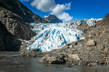 The Chilkat Glacier in Alaska, USA