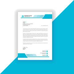 Professional corporate letterhead templates - clean creative modern vector Official business letterhead template - 07