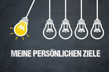 Fototapeta premium Meine persönlichen Ziele
