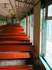 seat of old tram