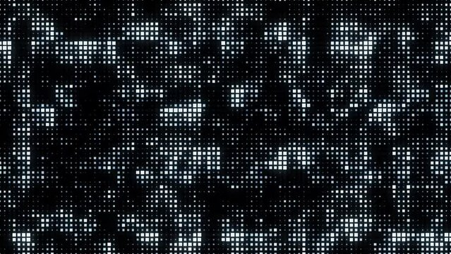 4K Abstract Digital grain, blinking interface black and blue pixels noise. Video streaming Signal Damage, Static And Error Interference, looping 
