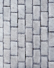 Gray Brick Stone Pavement texture background.