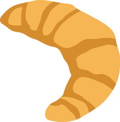 cartoon of croissant