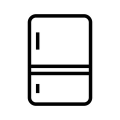 Refrigerator and freezer icon. Refrigeration. Vector.