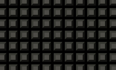 abstract black background with square and geometric pattern. flat style - stock vector.	