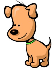 Obraz na płótnie Canvas cartoon dog, Dog cartoon image