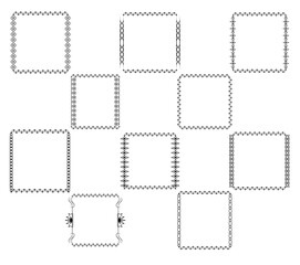 Frame border ornament. Calligraphic text divider, border, separator decor design. Antique vintage victorian elegant decoration element. Filigree frame ornament line. Hand drawn vector illustration