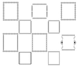 Frame border ornament. Calligraphic text divider, border, separator decor design. Antique vintage victorian elegant decoration element. Filigree frame ornament line. Hand drawn vector illustration