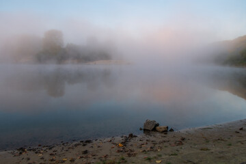 fog on the river
