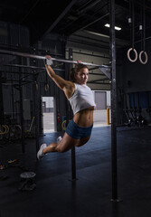 Bar muscle up gymnastic movement