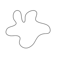 Obraz premium Modern Irregular Line Blob Shape Background
