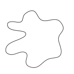 Modern Irregular Line Blob Shape Background