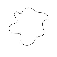 Modern Irregular Line Blob Shape Background