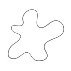 Modern Irregular Line Blob Shape Background