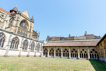 Cloister of the Cathedral of Santa Maria of Bayonne, France.