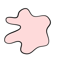 Modern Irregular Line Blob Shape