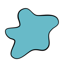 Modern Irregular Line Blob Shape