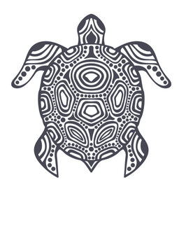 Turtle mandala art