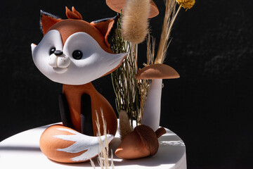 Fox decorative cake decoration or children's parties farm animals food