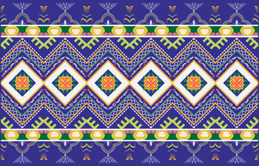 tribal ethnic themes geometric seamless background with a Peruvian american indigenous pattern. Textile print with rich native American tribal themes in an ethnic traditional style. Clothing with Nava