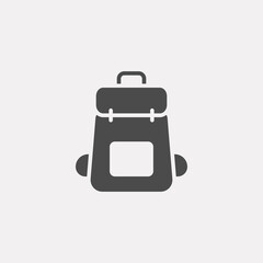 Backpack vector icon sign symbol
