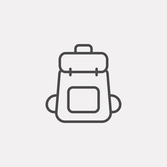 Backpack vector icon sign symbol